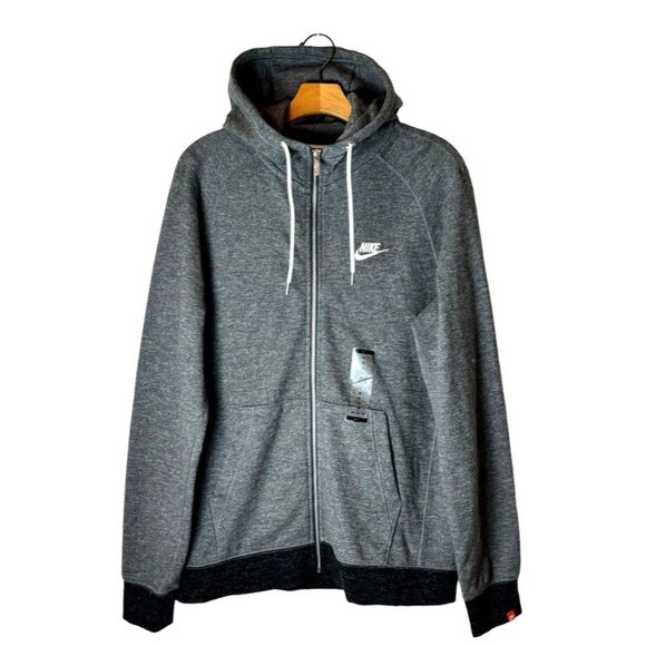 Nike Black and Gray Sweatshirt Hoodie - Picture 2 of 11